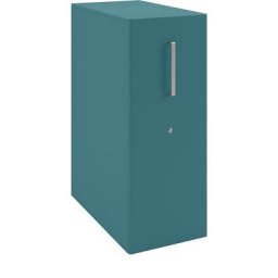 BISLEY Meuble de rangement Tower™ 4, avec plateau de finition et 1 tableau à épingler, version gauchère, 1 tablette, doulton