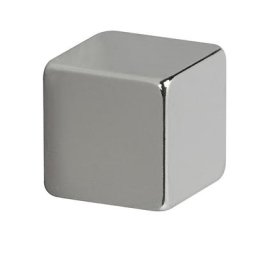 MAUL Plot magnétique en forme de dé, en néodyme, nickelé, force d'adhérence 3,8 kg, lot de 20
