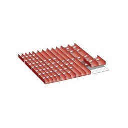 LISTA Kit d'éléments de compartimentation pour tiroirs, compartiments, pour hauteur façade 50 mm, 76 éléments