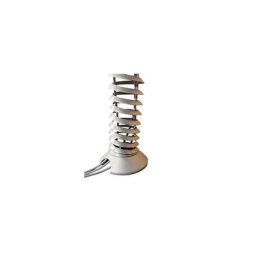 Gaine spiralée pour électrification verticale, pour hauteur 700 - 1300 mm, argent