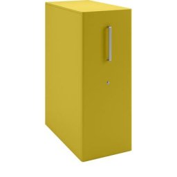 BISLEY Meuble de rangement Tower™ 4, avec plateau de finition, version gauchère, 3 tablettes, vérâtre