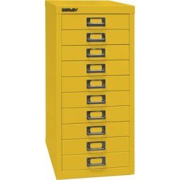 BISLEY MultiDrawer™ série 29, format A4, 10 tiroirs, jaune