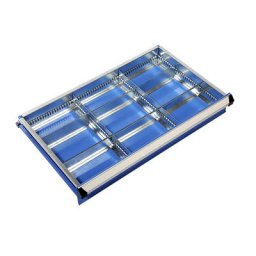 eurokraft pro Kit de compartimentation pour tiroirs, largeur x profondeur armoire 700 x 450 mm, hauteur 125 mm, 9 casiers