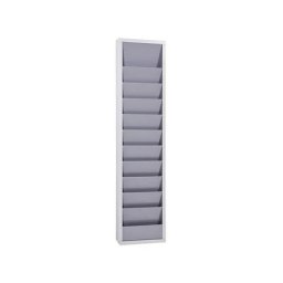 EICHNER Tableau de planning à 10 rails, une rangée, h x l x p 1280 x 315 x 74 mm, gris