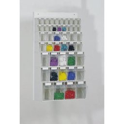 Combinaison de bacs pivotants en polystyrène, h x l x p 900 x 600 x 185 mm, 44 bacs, 10 pièces et +