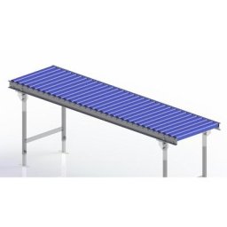 Gura Transporteur à rouleaux pour charges légères, cadre en acier et rouleaux en plastique, largeur voie 500 mm, entraxe 62,5 mm, longueur 2,0 m