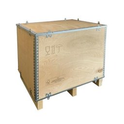 Caisse pliante en bois, avec semelles 2 et 4 voies, L x l x h 780 x 580 x 580 mm, à partir de 1 pièce