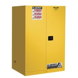 Justrite Armoire de sécurité FM, h x l x p 1651 x 1092 x 864 mm, portes manuelles, pour produits dangereux pour la nappe phréatique, jaune