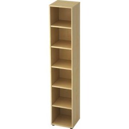 eurokraft pro ANNY - Rayonnage de bureau, 5 tablettes, h x l x p 2156 x 400 x 400 mm, façon érable