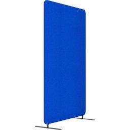 Cloison acoustique modulaire SOFTLINE, tissu, hauteur h.t. 1800 mm, largeur 1000 mm, bleu