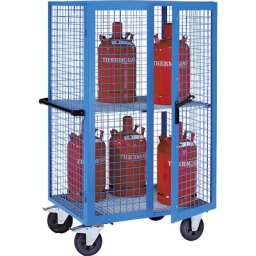 eurokraft pro Magasin à bouteilles, comme chariot, force 500 kg, roues à bandage caoutchouc