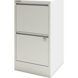 BISLEY Classeur pour dossiers suspendus HomeFiler, 2 tiroirs pour dossiers suspendus, blanc trafic