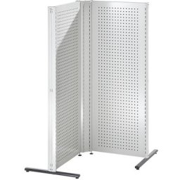 ANKE Cloisons modulaires industrielles, combinaison d'angle, côté gauche, 90°, gris clair