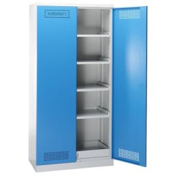 eurokraft pro Armoire de sécurité, cuve de rétention, 4 tablettes laquées, h x l x p 1950 x 950 x 500 mm