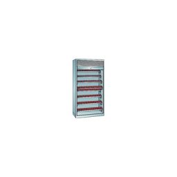 LISTA Armoire à rideaux CNC, 8 niveaux, 80 supports HSK 63 A+C+E/80 B+D+F, gris clair RAL 7035