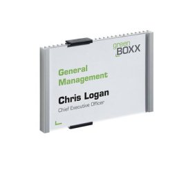 DURABLE Plaque de porte avec plaque acrylique, avec insert en carton, l x h 149 x 106 mm, lot de 5