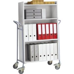 Chariot de bureau, pour classeurs, force 150 kg, L x l x h 950 x 455 x 1380 mm