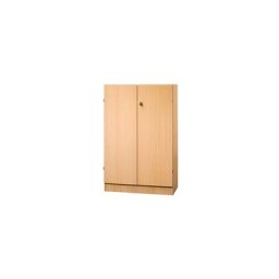 FINO - Armoire de bureau, 2 tablettes, h x l x p 1270 x 800 x 420 mm, façon hêtre