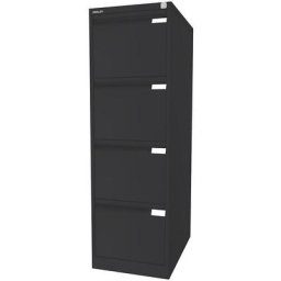 BISLEY Classeur pour dossiers suspendus à 1 rangée, 4 tiroirs, format A4, anthracite