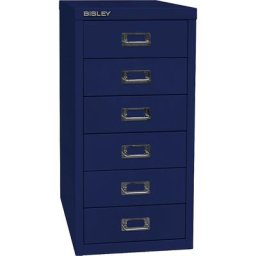 BISLEY MultiDrawer™ série 29, format A4, 6 tiroirs, bleu oxford