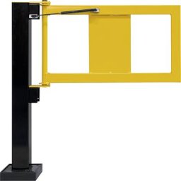 Porte pour rambarde BLACK BULL avec vérin pneumatique, L x l x h 30 x 905 x 520 mm, jaune