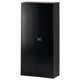 BISLEY Armoire à portes battantes UNIVERSAL, h x l x p 1950 x 914 x 400 mm, avec portemanteau, noir