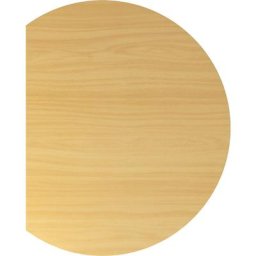 eurokraft pro NICOLA - Retour, forme ronde, avec pied support réglable en hauteur, façon hêtre