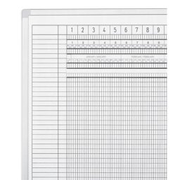 magnetoplan Barre supérieure pour tableau, semaine de 7 jours, 1er semestre