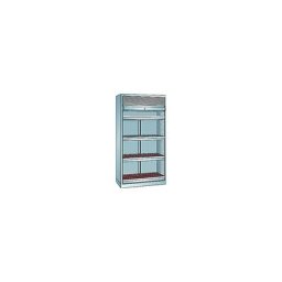 LISTA Armoire à rideaux CNC, 4 tiroirs, 96 supports ISO-SK 50, gris clair RAL 7035