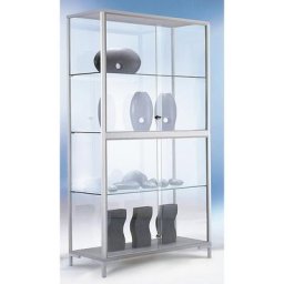 Vitrine sur pieds LINK, vitrage sur 4 côtés, h x l x p 1860 x 1500 x 400 mm