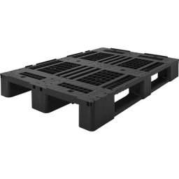 Palette en plastique, charge max. statique 5000 kg, largeur 1000 mm, ajouré