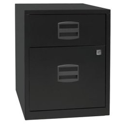 BISLEY Caisson mobile hauteur bureau PFA, 1 tiroir, 1 tiroir pour DS, noir