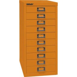 BISLEY MultiDrawer™ série 29, format A4, 10 tiroirs, orange