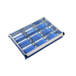 eurokraft pro Kit de compartimentation pour tiroirs, largeur x profondeur armoire 600 x 450 mm, hauteur 125 mm, 9 casiers