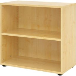 VERA-ZWO - Rayonnage de bureau, h x l x p 748 x 800 x 400 mm, 2 hauteurs de classeurs, façon érable