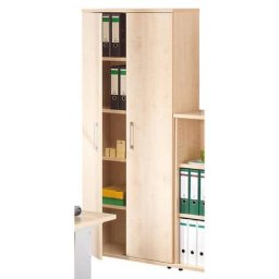 PETRA - Armoire de bureau, h x l x p 1851 x 800 x 362 mm, façon érable