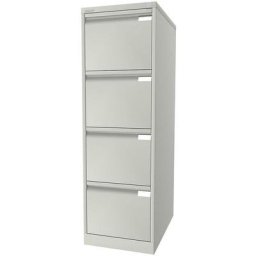 BISLEY Classeur pour dossiers suspendus à 1 rangée, 4 tiroirs, format A4, blanc pur