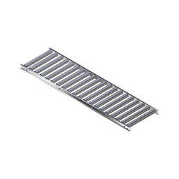 Gura Transporteur à rouleaux pour charges légères, cadre et rouleaux en aluminium, largeur voie 500 mm, entraxe 100 mm, longueur 2,0 m
