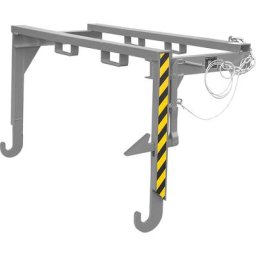 eurokraft pro Palonnier pour bennes basculantes et caisses-palettes, manutention par grue impossible, charge max. 2000 kg, pour conteneur de 1,5 m³