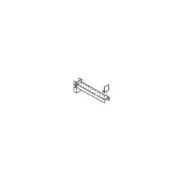 eurokraft pro Bras support pour charges longues et stockage sur tablettes, version mi-lourde, profondeur utile 850 mm, bleu