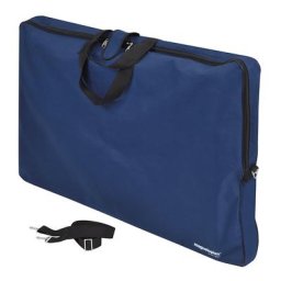 magnetoplan Sac de transport noir pour chevalet de conférence, format 1150 x 750 x 80 mm, bandoulière et dragonnes comprises