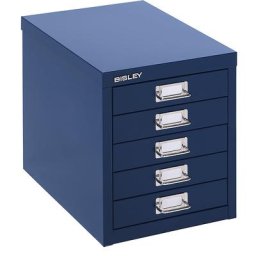 BISLEY MultiDrawer™ série 39, format A4, 5 tiroirs, bleu oxford