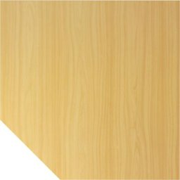 eurokraft pro NICOLA - Plan de liaison, forme trapézoïdale, avec pied support réglable en hauteur, façon hêtre