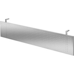 Voile de courtoisie, tôle perforée aluminium, pour tables largeur 1800 mm