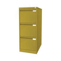 BISLEY Classeur pour dossiers suspendus à 1 rangée, 3 tiroirs, format A4, jaune
