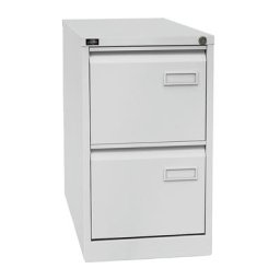 BISLEY Classeur pour dossiers suspendus LIGHT, à 1 rangée, 2 tiroirs, format A4, gris clair