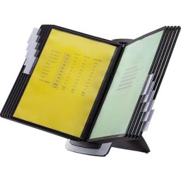 DURABLE Kit de bureau SHERPA STYLE, 10 pochettes transparentes A4, avec cavaliers