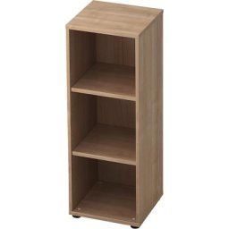 eurokraft pro ANNY - Rayonnage de bureau, 2 tablettes, h x l x p 1100 x 400 x 400 mm, façon noyer