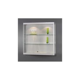 Vitrine murale avec éclairage à diodes, l x p x h 1000 x 300 x 1000 mm, 2 x 7 W, Ø tête de lampe 50 mm