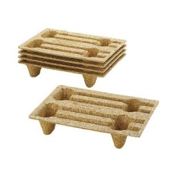 Palette en aggloméré, L x l 600 x 400 mm, avec 4 pieds, lot de 10, à partir de 5 lots